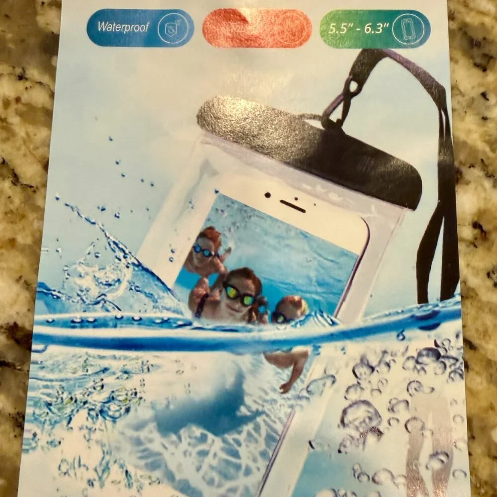 Miami CarryOn Waterproof Phone Pouch – Universal Case w/ Lanyard Fits 5.5”–6.3